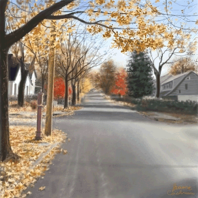 Soundview Avenue in the Fall